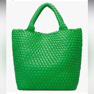 Green Woven Tote Bag